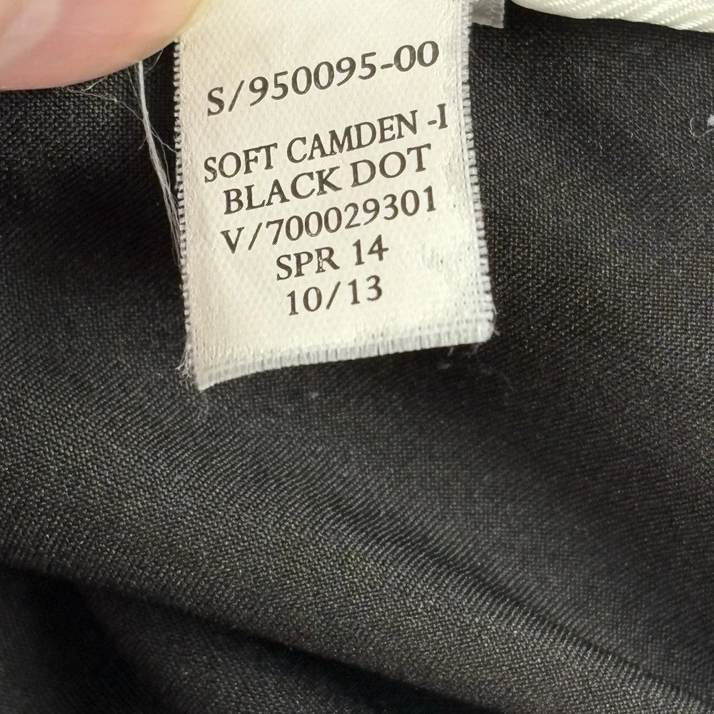 Banana Republic Pants Women 6 Black White Polka‎ Dot Soft Camden Classic Preppy